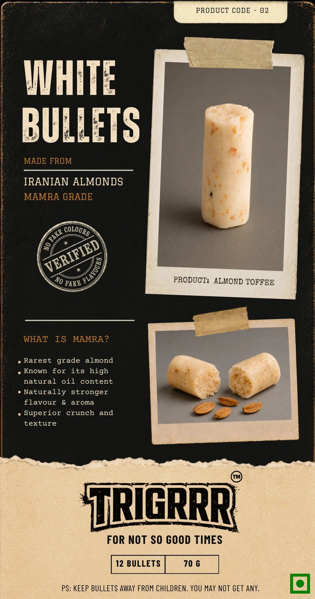 White Bullets — spec sheet