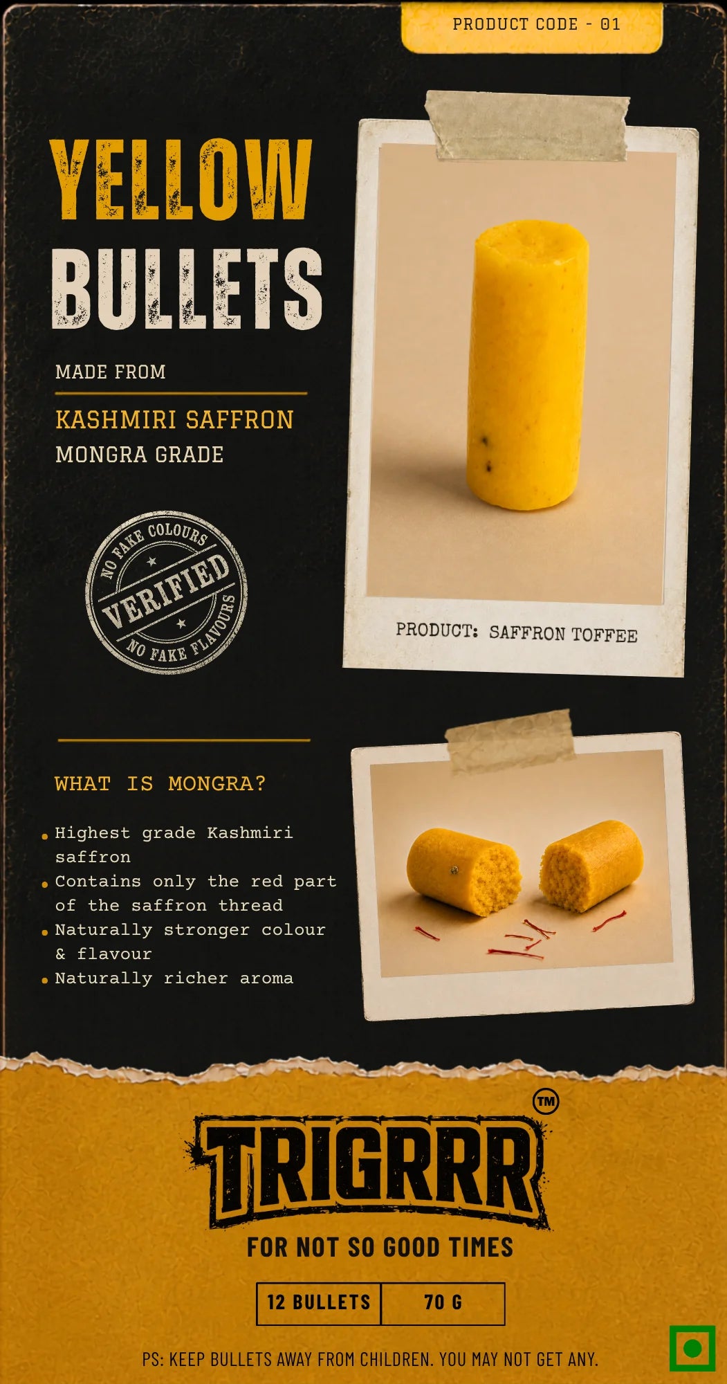 Product spec sheet
